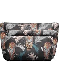 Gillian Jones - 3 Room Cosmetics Bag - Palm Print