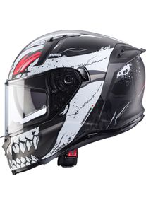 CABERG Avalon X Punk, casco integrale , colore: Opaco Nero/Bianco , dimensione: L