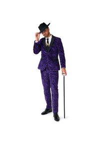 OppoSuits SuitMeister Purple Pimp Faux Fur Party Suit