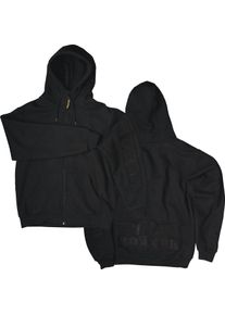 Rokker Logo, Sweat à capuche zippé unisexe , couleur: Noir , taille: M