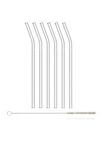 Glass drinking straw Curved,