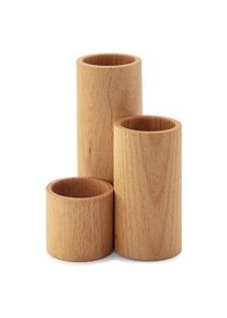 e + m Holzprodukte Pen and utensil quiver beech wood