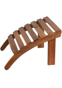 Casaria® Poggiapiedi in legno di acacia per sedie da giardino Adirondack