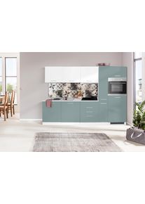 HELD MÖBEL HELD MÖBEL Küchenzeile »Visby«, mit E-Geräten, Breite 270 cm inkl. Kühlschrank und Geschirrspüler