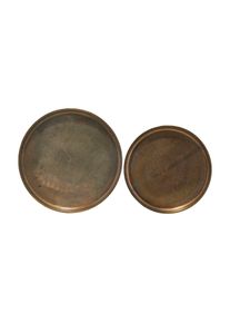 house doctor - Set of 2 - Rio Tray - Antique brass (205850888)