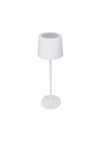 METRO Professional Lampada da tavolo a LED ricaricabile, acciaio / PC, Ø 11 x 38.5 cm, autonomia di 10h, con cavo USB-C, impermeabile, bianca, 2 unità