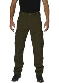 Rokker Cargo, pantaloni in tessuto unisex , colore: Oliva , dimensione: W31/L34