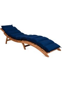 Detex® Cuscino per Sdraio blu 192,5 x 61 cm