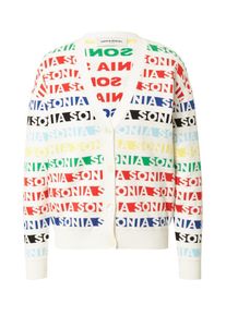 Sonia Rykiel Dames Gebreid vest 'CARDI' blauw / rood / zwart / wit XS