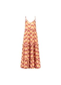 Shiwi Dames Zomerjurk 'Sicily' beige / roestbruin / oker / lichtroze 42