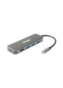 DLink D-Link Telakointiasema, USB-C-pistoke, Väyläkäyttöinen, 60W, Portit yhteensä 5 - DUB-2333