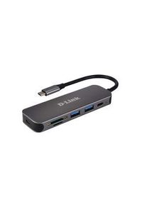 DLink D-Link Telakointiasema, USB-C-pistoke, Väyläkäyttöinen, Portit yhteensä 6 - DUB-2325/E