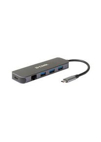 DLink D-Link Telakointiasema, USB-C-pistoke, Väyläkäyttöinen, 60W, Portit yhteensä 5 - DUB-2334