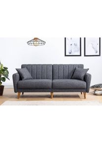 Design összecsukható kanapé Zayda 210 cm sötétszürke