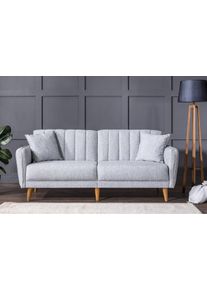 Design összecsukható kanapé Zayda 210 cm szürke