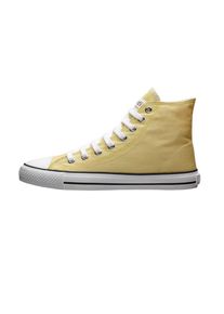 Ethletic Heren Sneakers hoog lichtgeel / wit 38