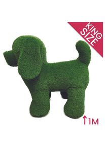 Peluche de Jardin chien en gazon synthétique (100 cm) - Vert - Vert
