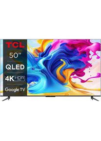 Televizor TCL QLED 50C645, 126 cm, Smart Google TV, 4K Ultra HD, Clasa G