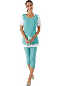 Dames Capri-legging turquoise Maat 42