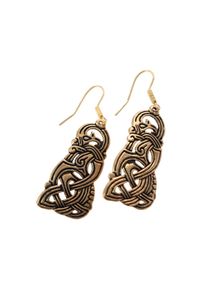 Viking earrings bronze "Dragon" - pair