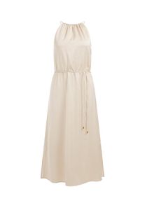 WE Fashion Kleid Damen hellbeige Größe 34