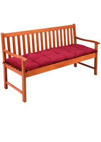 Detex® Cuscino per panchina da giardino rosso scuro 145x45x8cm