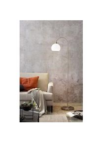 Salesfever lámpara de pie | 1 luz | estructura de metal | pantalla de cristal esmerilado | A 28 x P 60 x A 153 cm | blanco plateado
