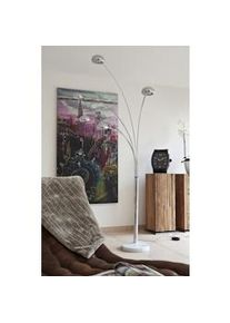 Salesfever lámpara de pie Five Fingers 210 cm | brazos móviles | base de mármol auténtico | A 150 x P 38 x A 205 cm | cromo