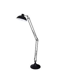 Salesfever lámpara de pie industrial | 1 luz | acero | 34 x 92 x 173 cm | negro