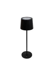 METRO Professional Lampada da tavolo a LED ricaricabile, acciaio / PC, Ø 11 x 38.5 cm, autonomia di 10h, con cavo USB-C, impermeabile, nera, 2 unità