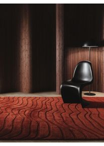 benuta Finest Wollen Vloerkleed Terra Terracotta 160x230 cm - Wollen Vloerkleden
