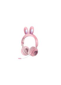 Light-Up Bunny Ears Bluetooth-Compatible Headphones - 6 Colours