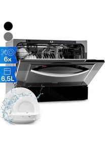 Klarstein - Mini Lave Vaisselle de 8 Couvert, Lave-vaisselles Silencieux, 6 Programmes de Lavage, Petit Lave-vaisselle de Table, Lave vaisselle