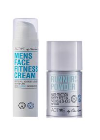 Active By Charlotte - Mens Face Fitness Cream 50 ml + Active By Charlotte - Runners Powder 50 gr.