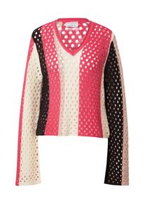 Catwalk Junkie Dames Trui 'DANI' beige / pink / zwart L