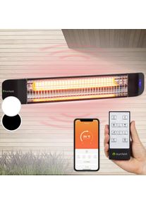 Blumfeldt Smartwave, infravörös hősugárzó, 2400 W, WiFi, vezérlés applikáción keresztül, fekete