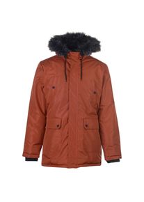 Fabric Long Parka Jacket Mens