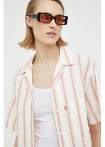 Levi's camasa din bumbac femei, cu guler clasic, regular