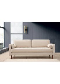 Design 3 személyes kanapé Jarmaine 215 cm bézs