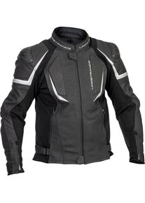 Lindstrands Sanden, veste en cuir , couleur: Noir/Blanc , taille: 56