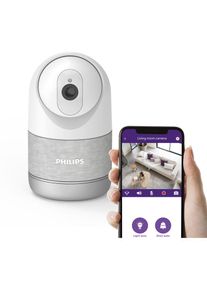 Philips - Caméra intérieure motorisée connectée résolution 2k mode privé renforcé détection humaine fine - WelcomeEye Look 531051 -