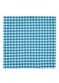 1 stoffen bekleding 120x120 mm turkoois ruitje voor deksel diameter 43-100 mm