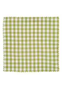 1 stoffen bekleding 120x120 mm groen ruitje voor deksel diameter 43-100 mm