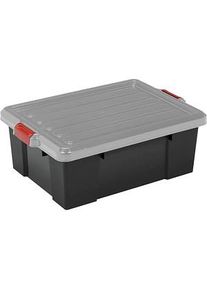 IRIS OHYAMA DIY SK-430 Aufbewahrungsbox 43,0 l schwarz, grau, rot 44,6 x 63,5 x 23,0 cm