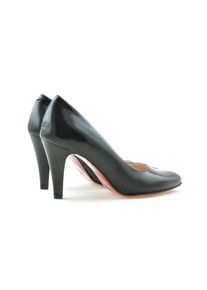 Pantofi eleganti dama 1234 lac negru satinat. Pret accesibil. Piele naturala.