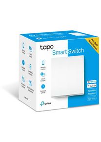 Intrerupator inteligent, necesita hub Tapo H100 pentru functionare, programare prin smartphone aplicatia Tapo, 2 x baterii AAA, WiFi, alb