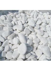 Pebbles Marmura Alba Thassos, 3-6 cm Sac 20 kg