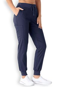 CLINIC DRESS Comfort stretch broek dames - jogpants navy voor dames, donkerblauw