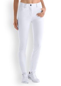 CLINIC DRESS CORE Comfort stretch 5-pocket broek dames - slanke pijp wit voor dames, wit