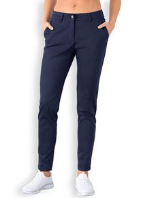 CLINIC DRESS Comfort stretch broek dames - chino stijl navy voor dames, donkerblauw